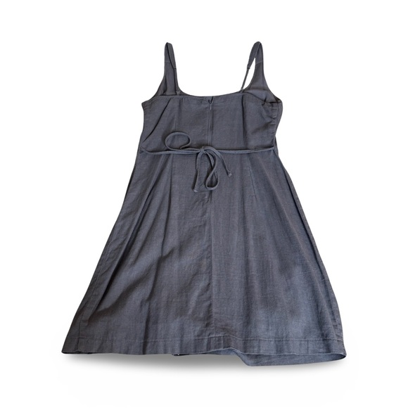 Abercrombie 90s Blue Linen Slip Dress - Picture 3 of 5